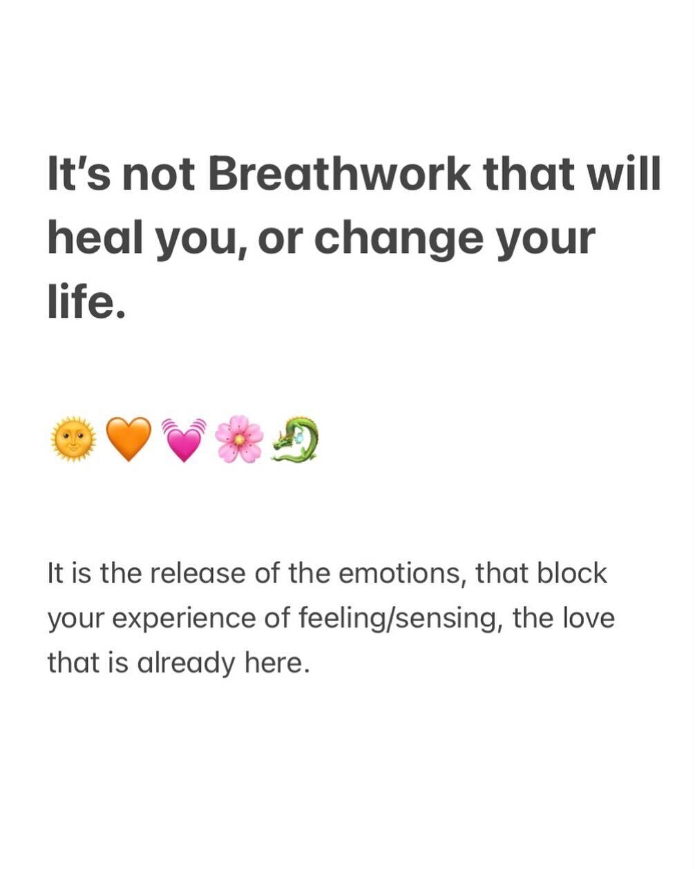 Breathwork is a tool, that guides the parts of you that feel unworthy of love, towards your heart.