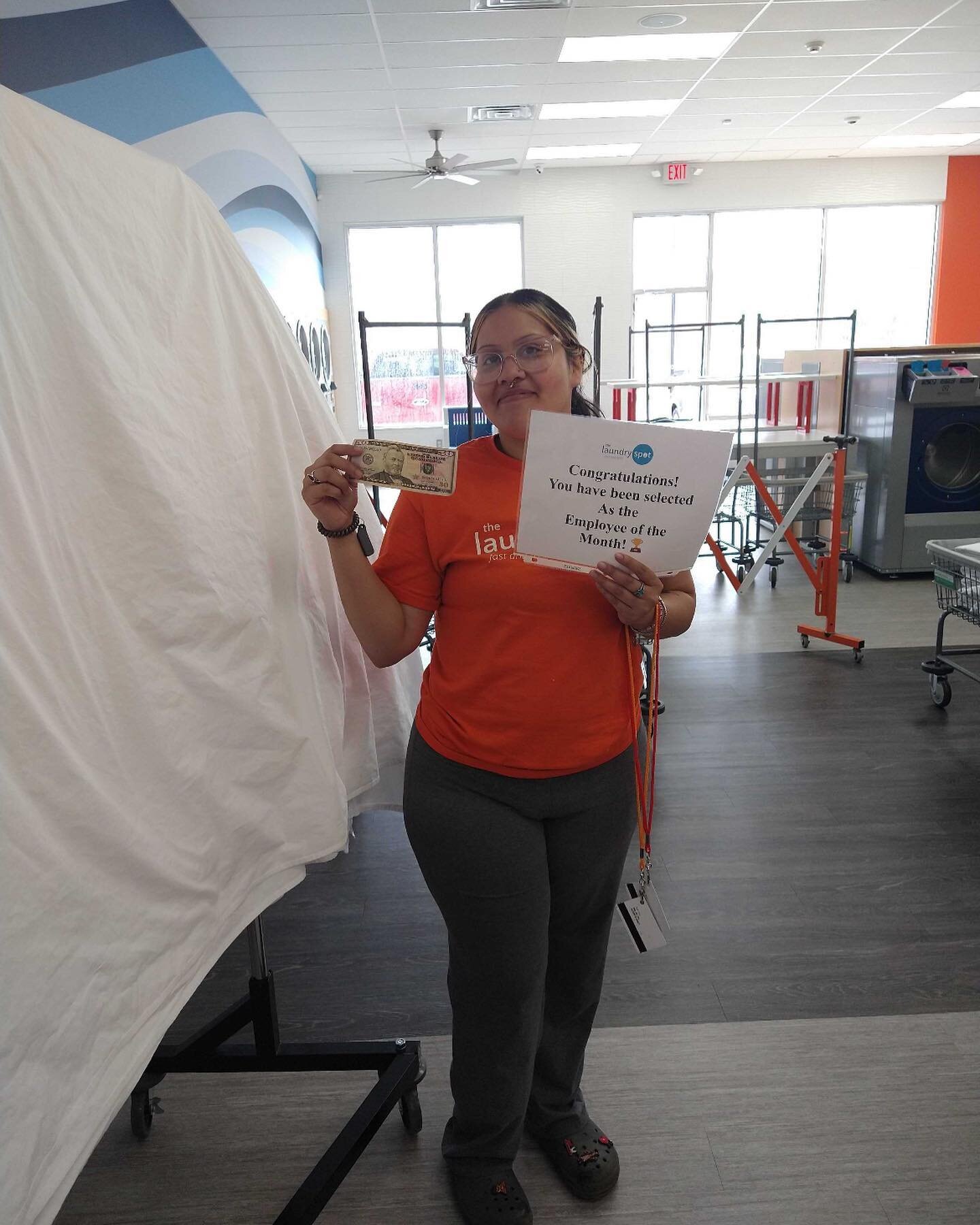 Congratulations to Natalie 🤍🎉🥳 #teamwork #laundryspot