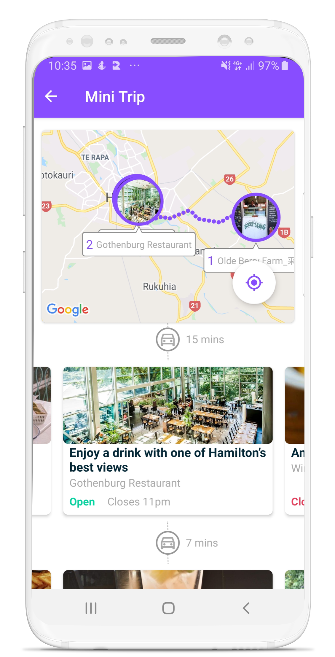 Road Trip Planner NZ Romer App