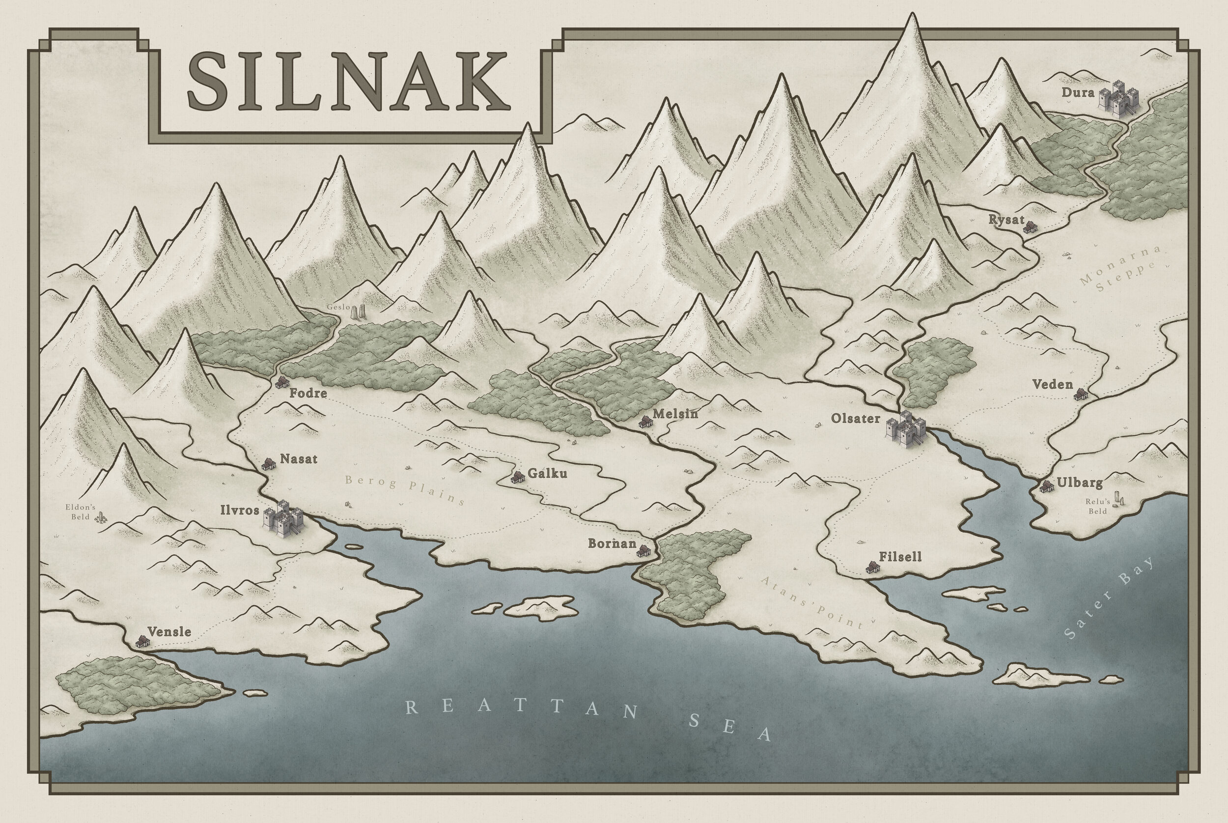 Modern Map Maker Essential Brushes for Procreate — Map Effects