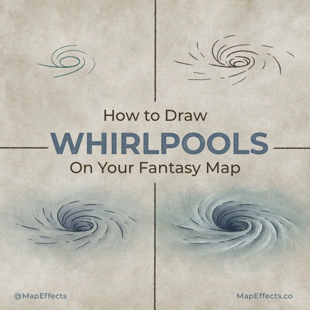 How to Draw Whirlpools on Your Fantasy Maps