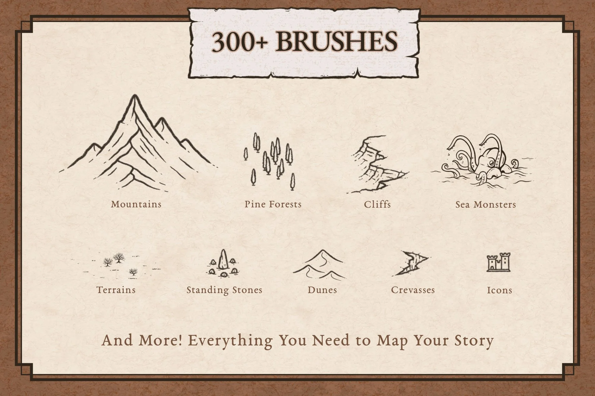 The Fantasy Map Builder Easily - 300 Brushes (72)