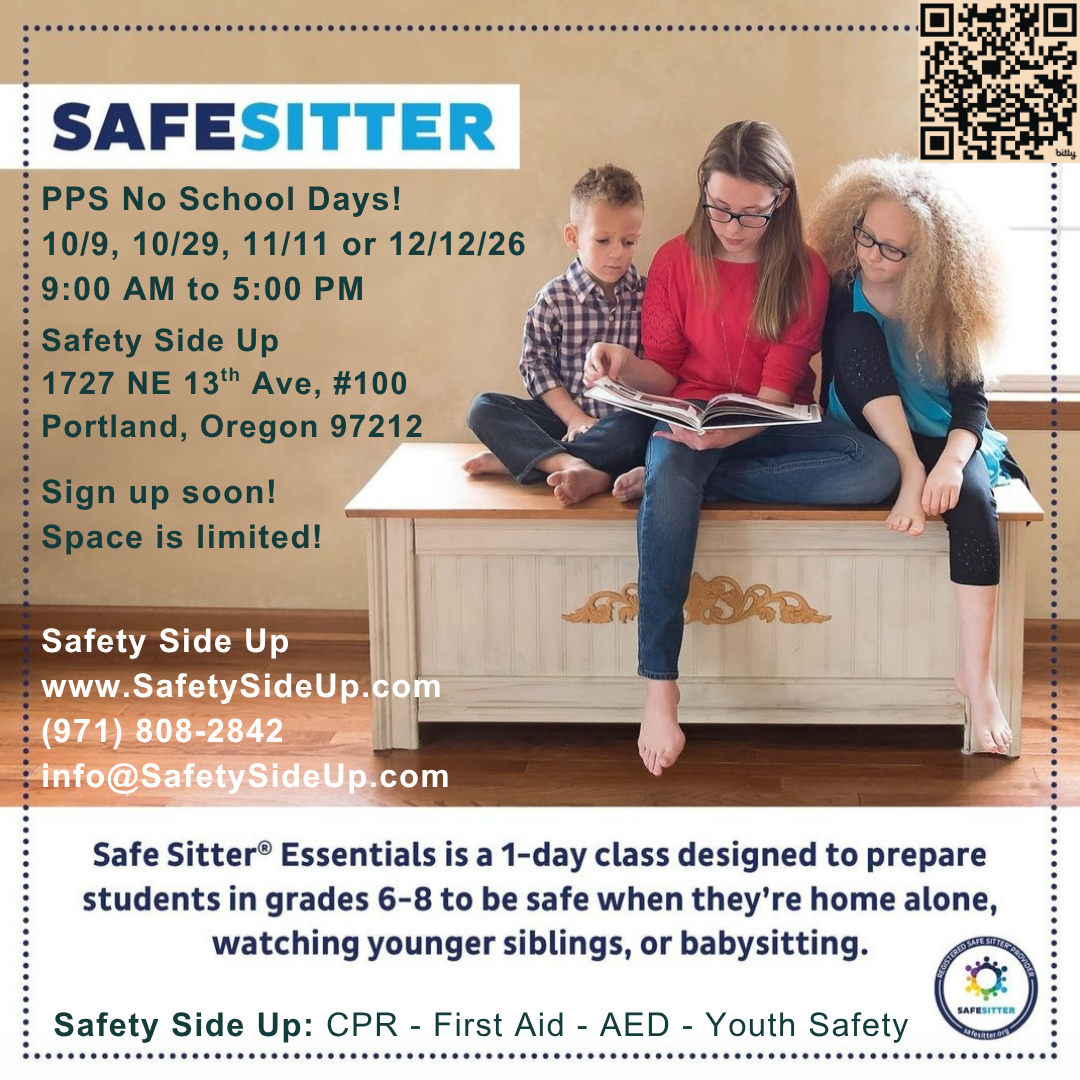 Safe Sitter Babysitter Training, Thurs 10/29 (PPS No School Day)
