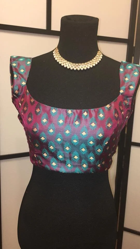 Hand made silk blouse