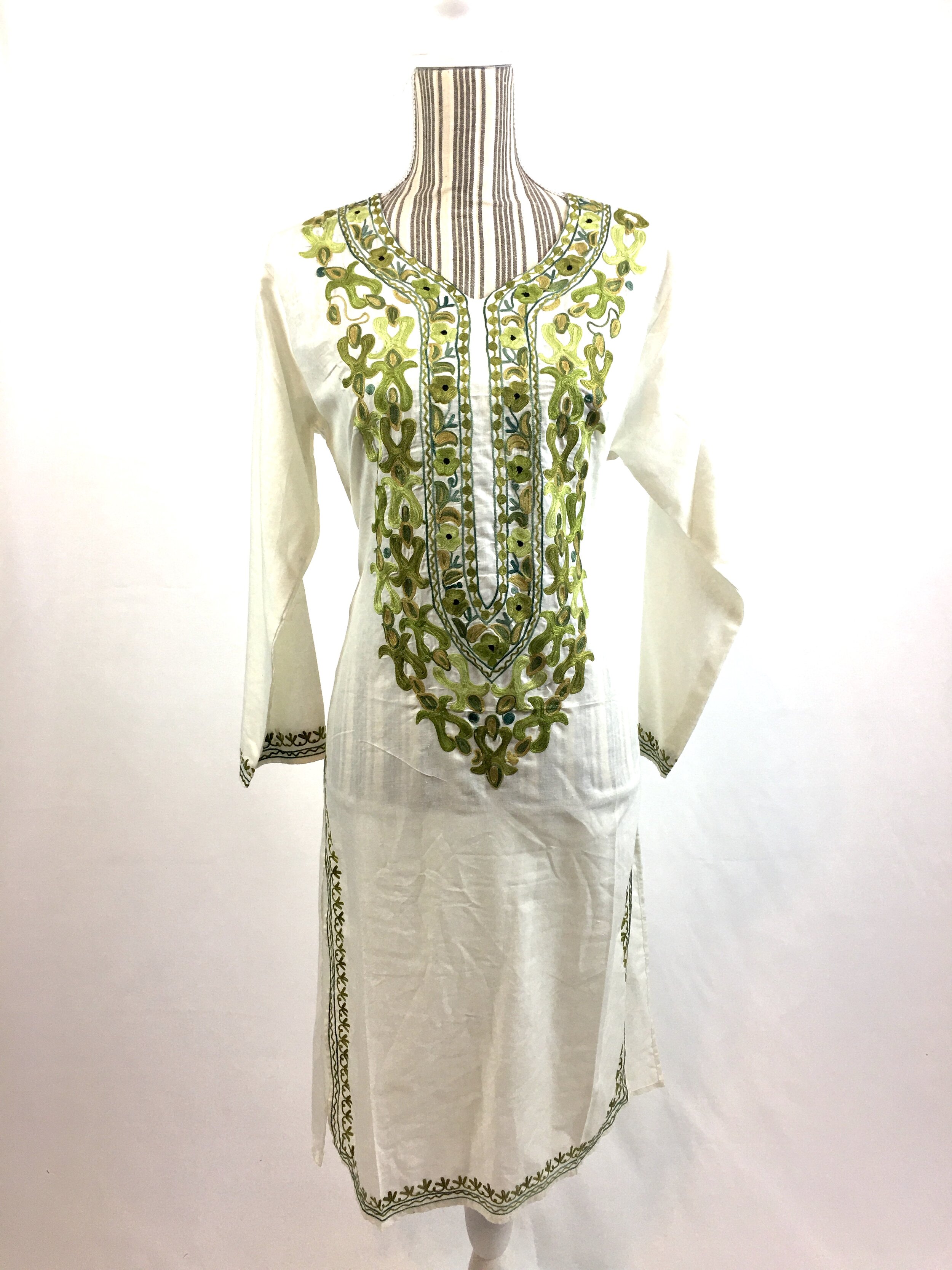 White Kurta with embroidery