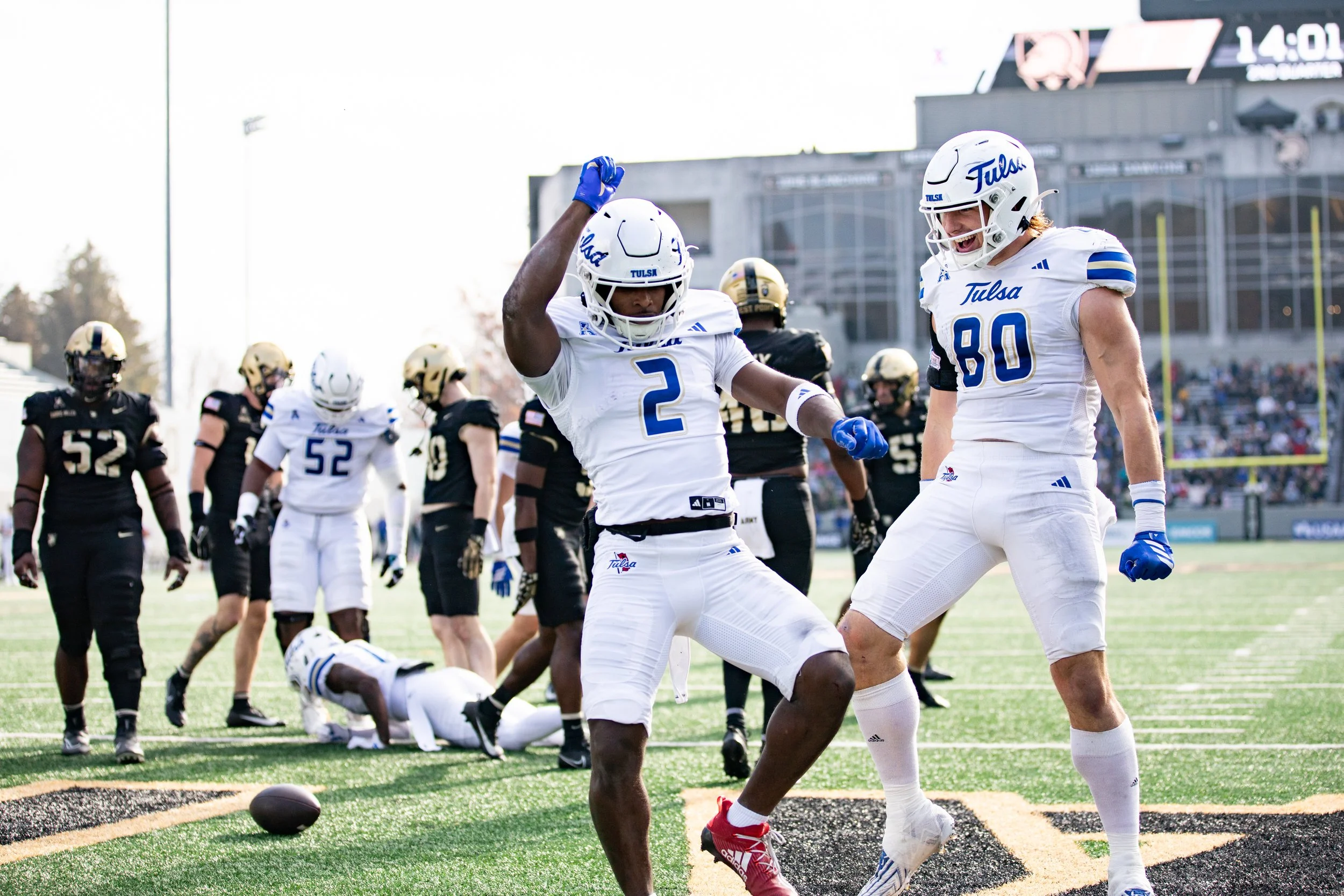 Photos from the United States Military Academy (Army) vs University of Tulsa football game on November 22, 2025, at Michie Stadium in West Point, NY. Tulsa edged out Army with a final score of 26–25. (Click on the image to see the full album)