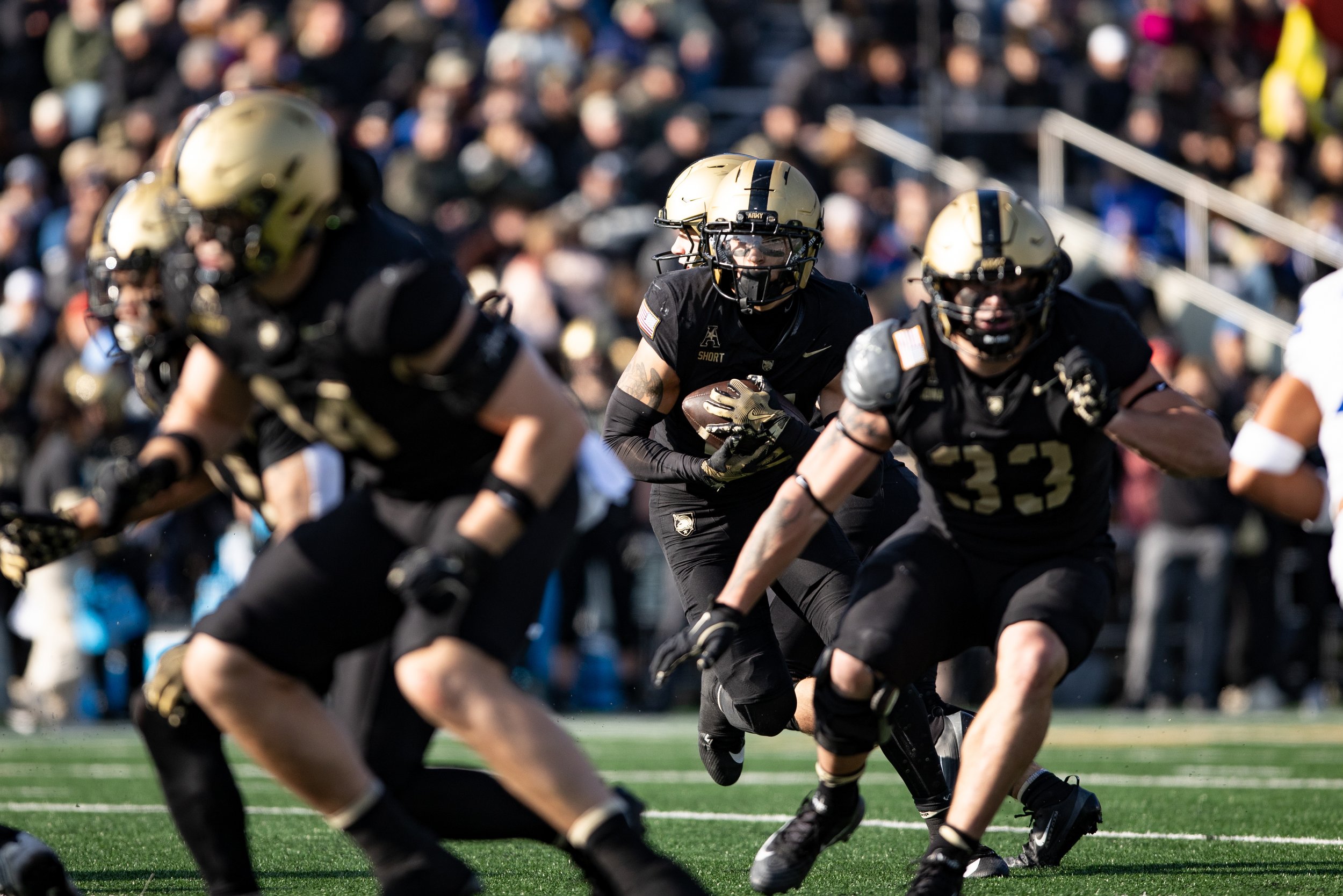 Photos from the United States Military Academy (Army) vs University of Tulsa football game on November 22, 2025, at Michie Stadium in West Point, NY. Tulsa edged out Army with a final score of 26–25. (Click on the image to see the full album)