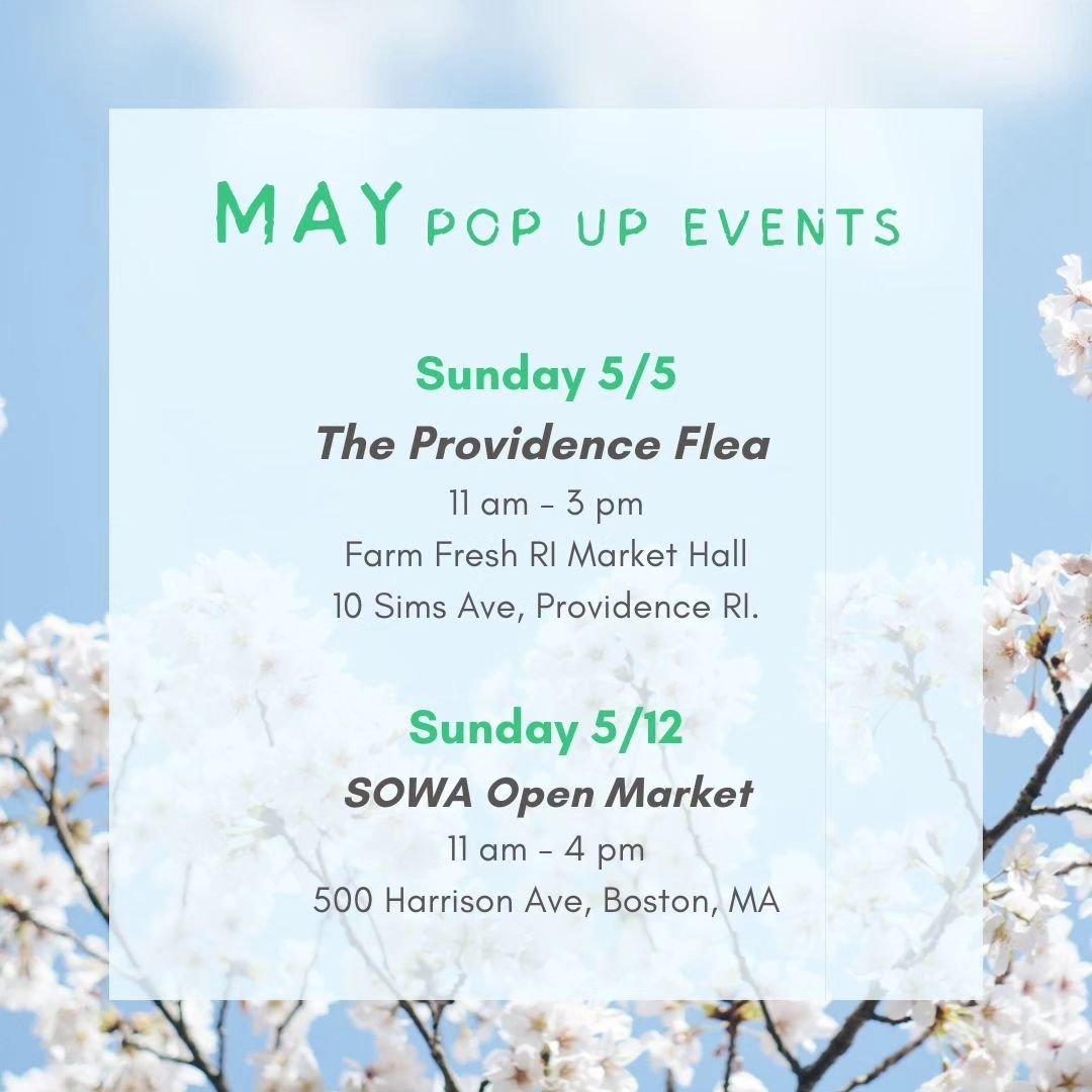 May is here! And that means the market season has begun. Check out where we will be this month. Hope to see you there! 🐾🌷🪻
