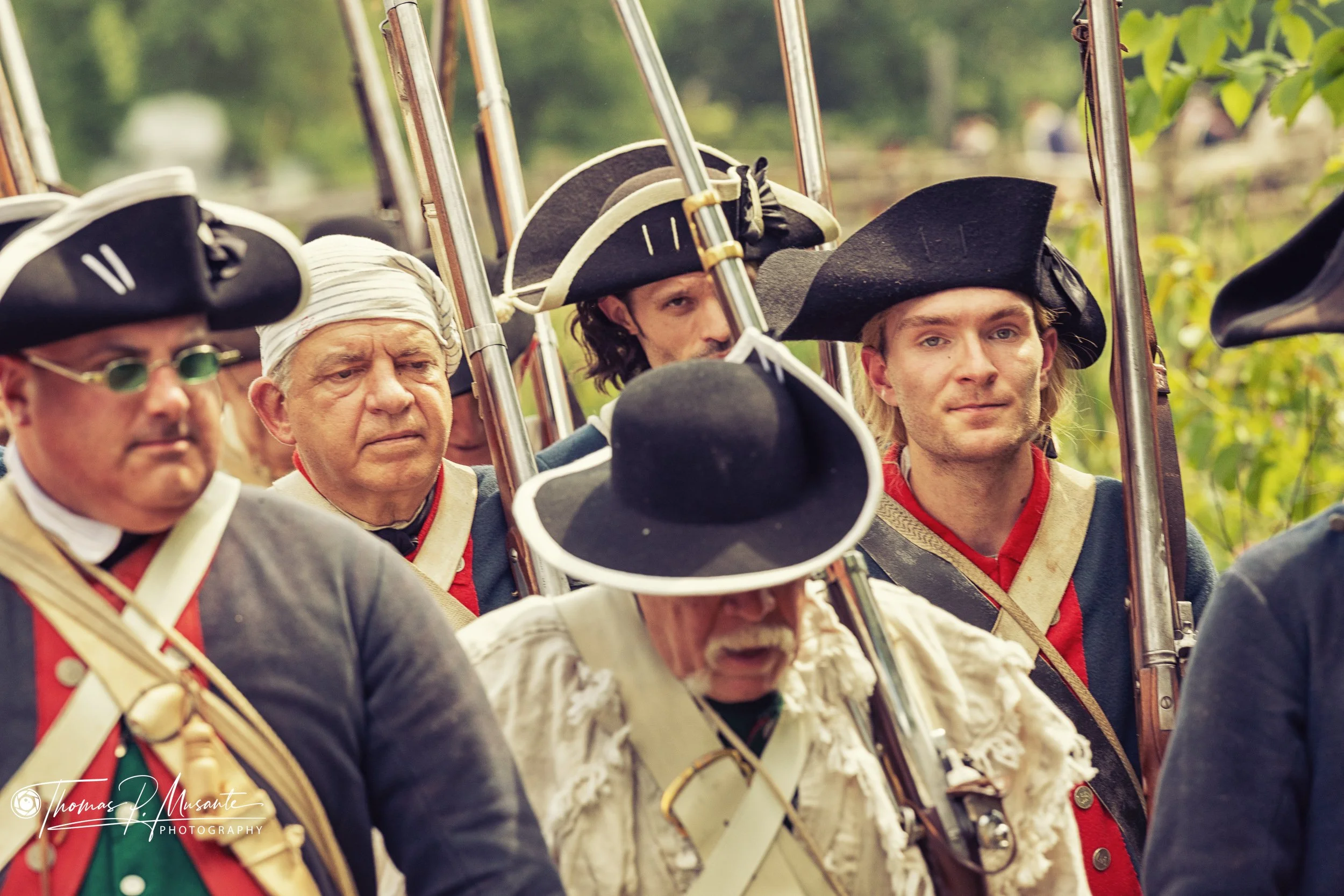 Ranks Pressed Close Under Shouldered Flintlocks