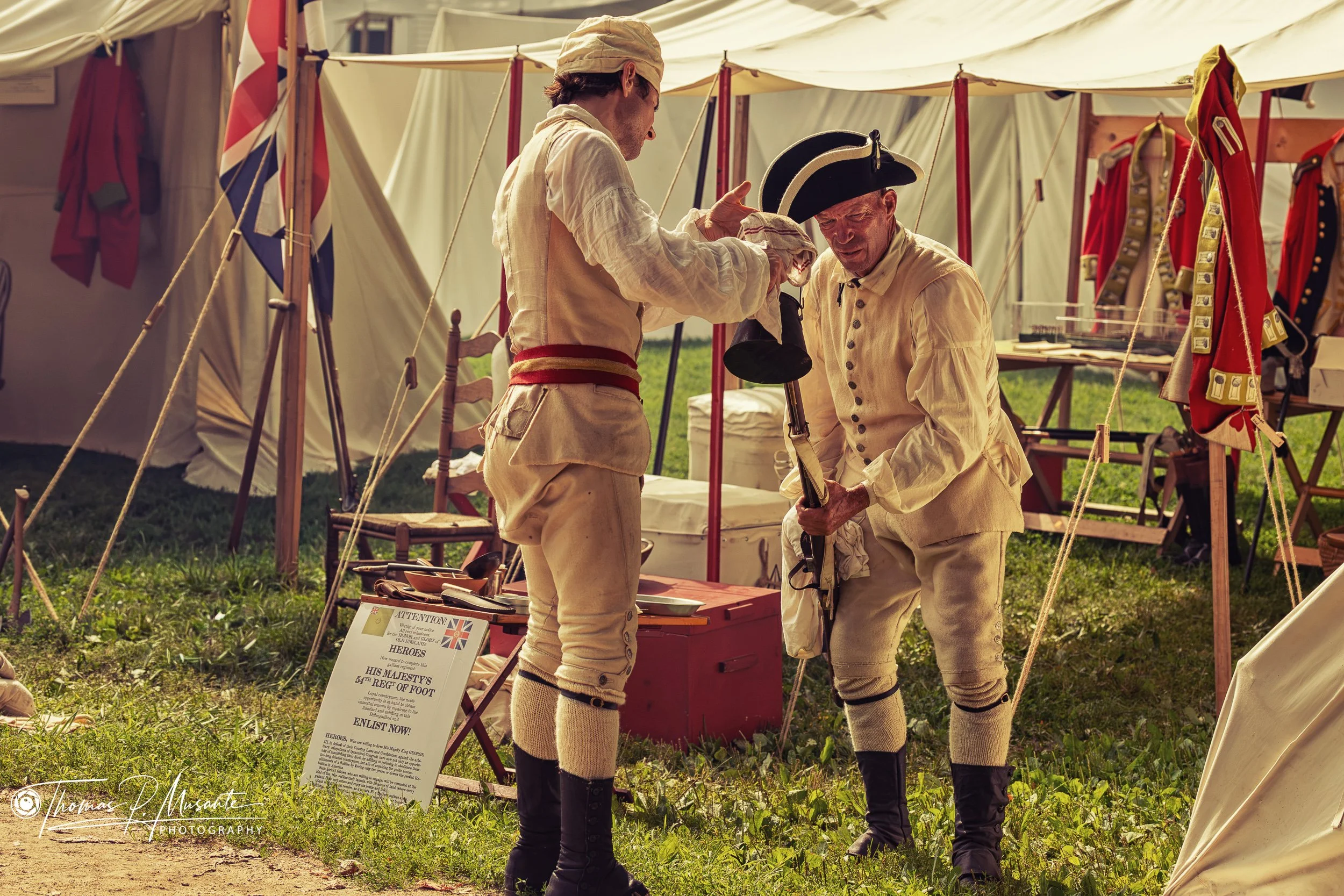 Cleaning the Musket Barrel 