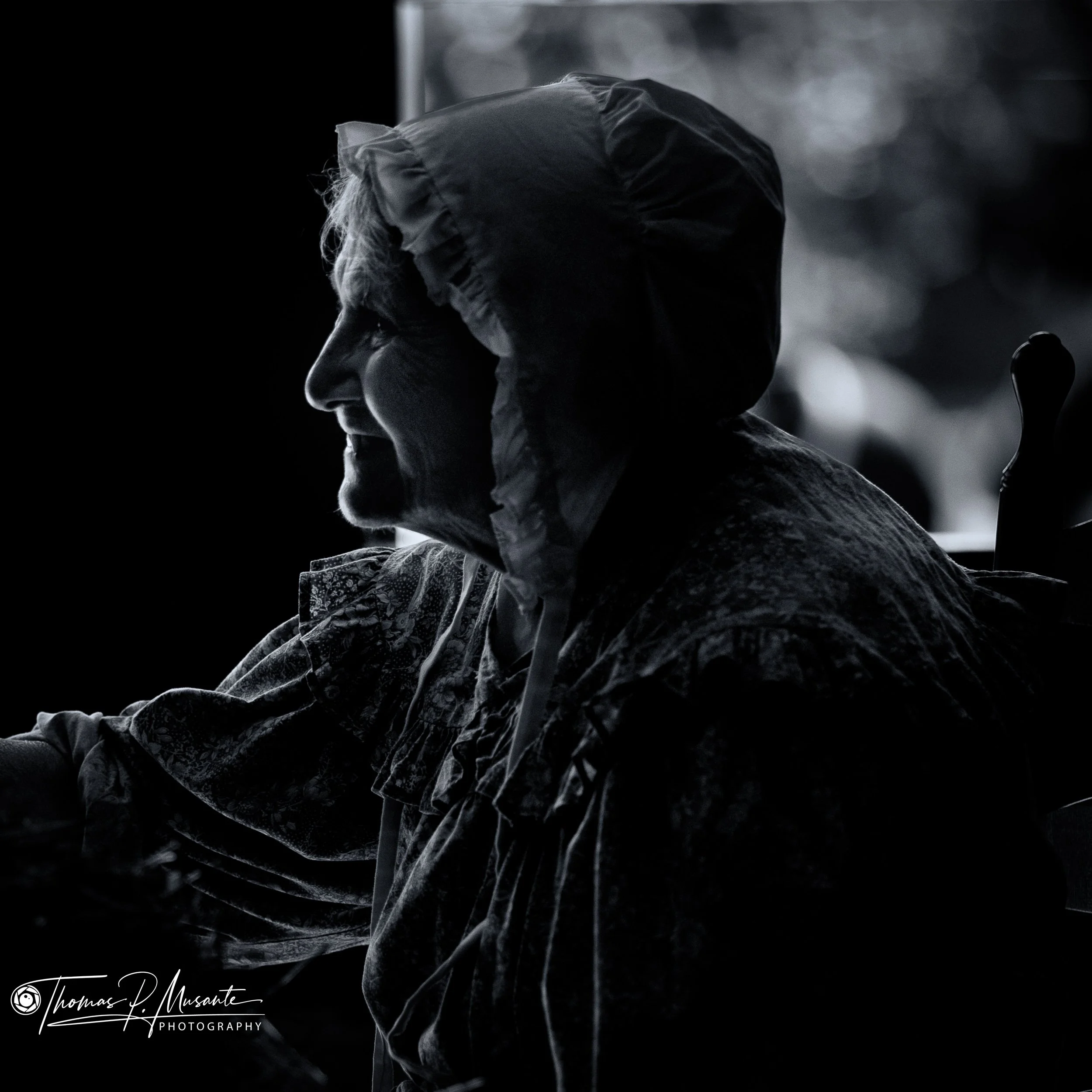 Old Woman in an 1830s Cap and Pelerine