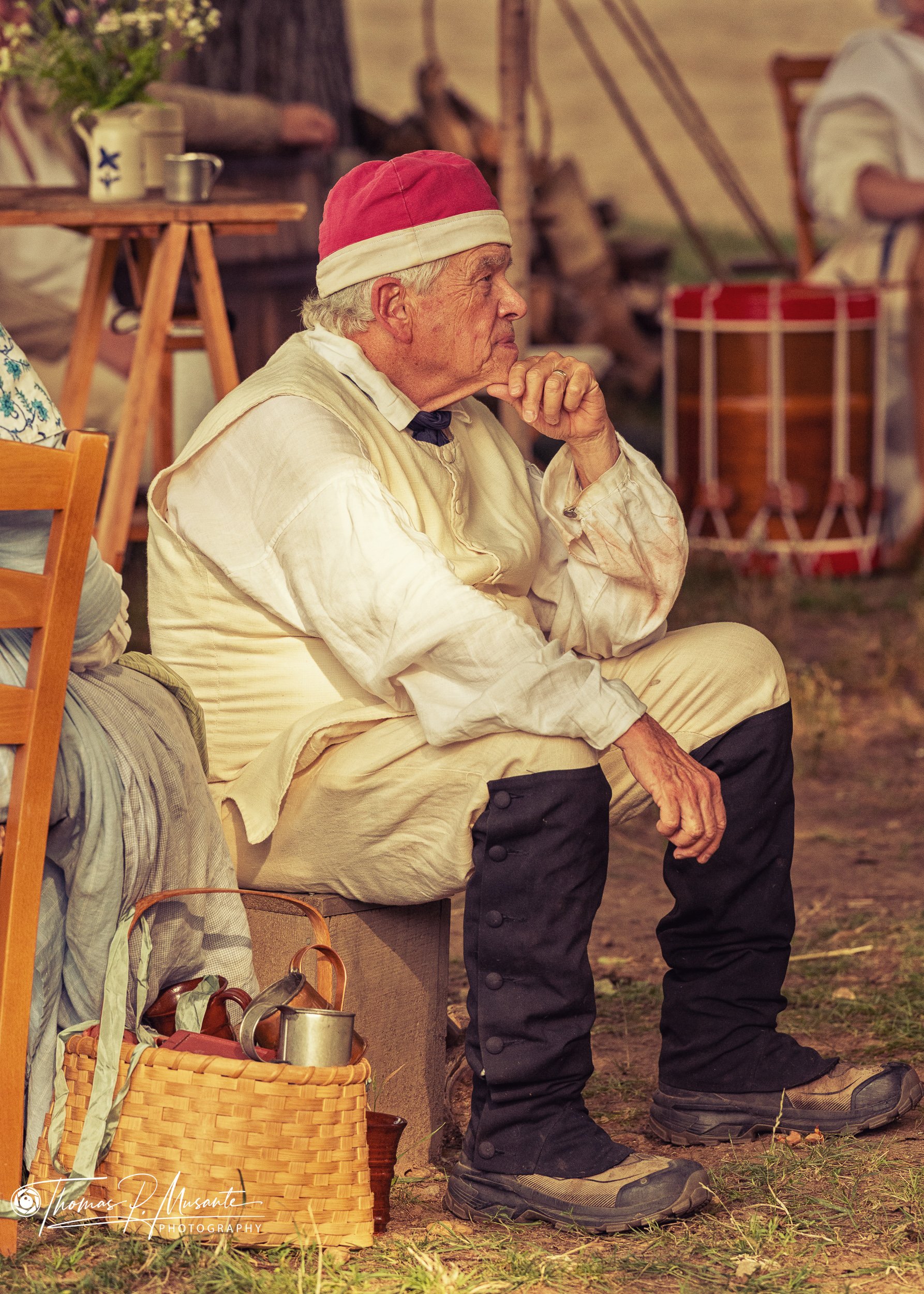 A Pensive Interpreter Waits in the Encampment