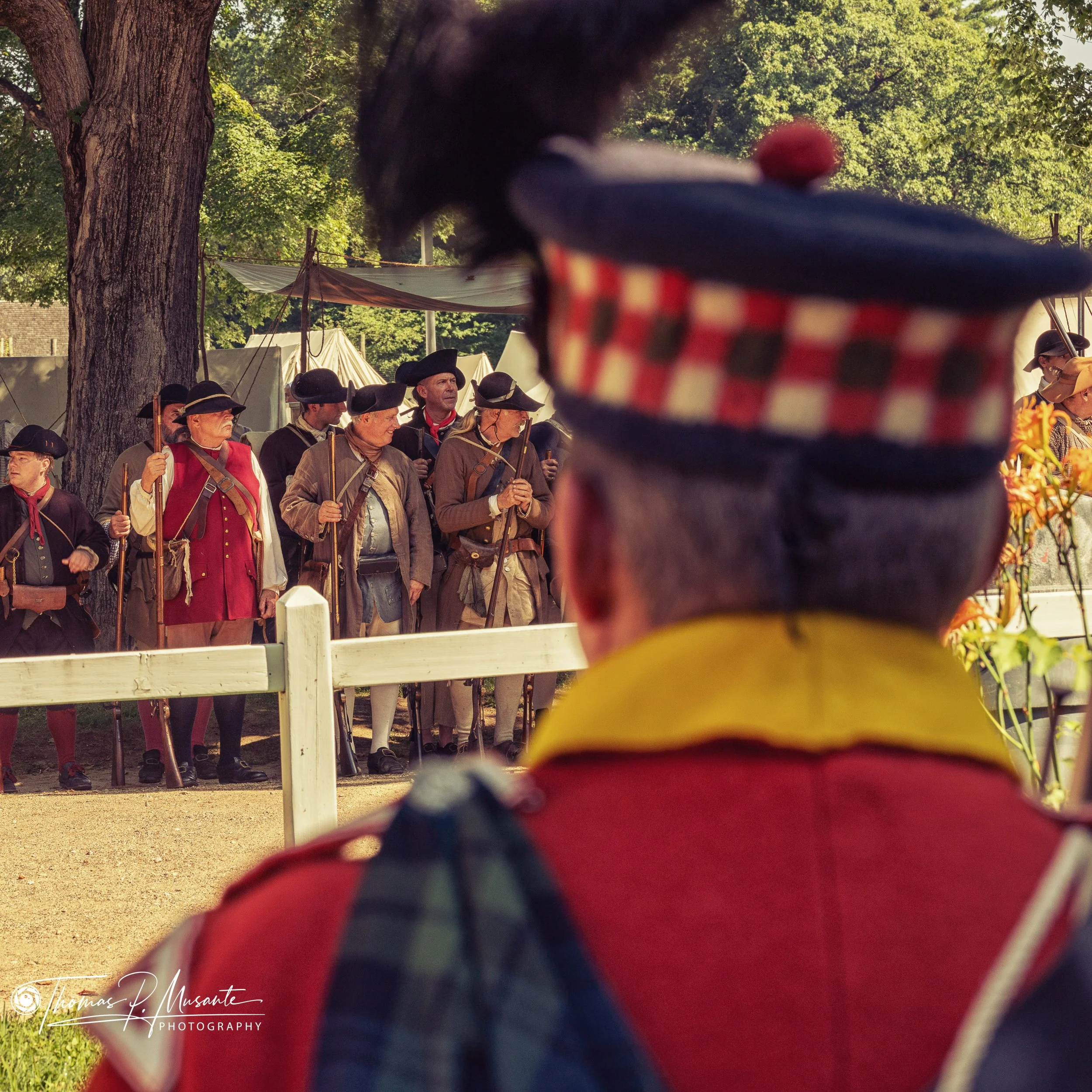 A Highland Soldier Watches the Troops