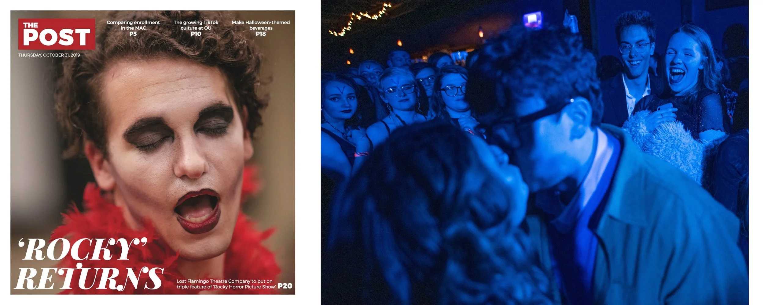  The Lost Flamingo Theatre Company performs its annual production of 'The Rocky Horror Picture Show' on Nov. 1, 2019, at The Union in Athens, Ohio. 