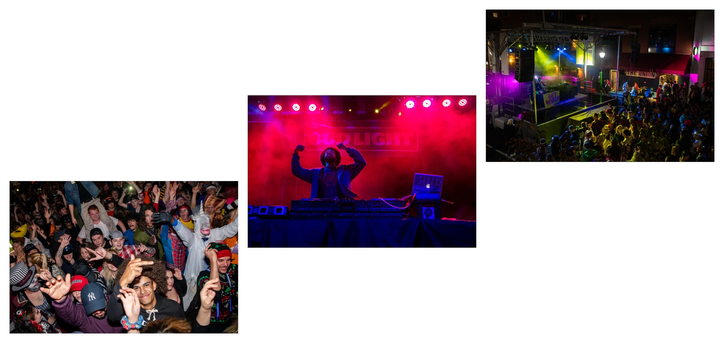  Several musical acts performed on the Union Street stage during the 2019 Athens Halloween Block Party in uptown Athens, Ohio, on Oct. 26, 2019. 