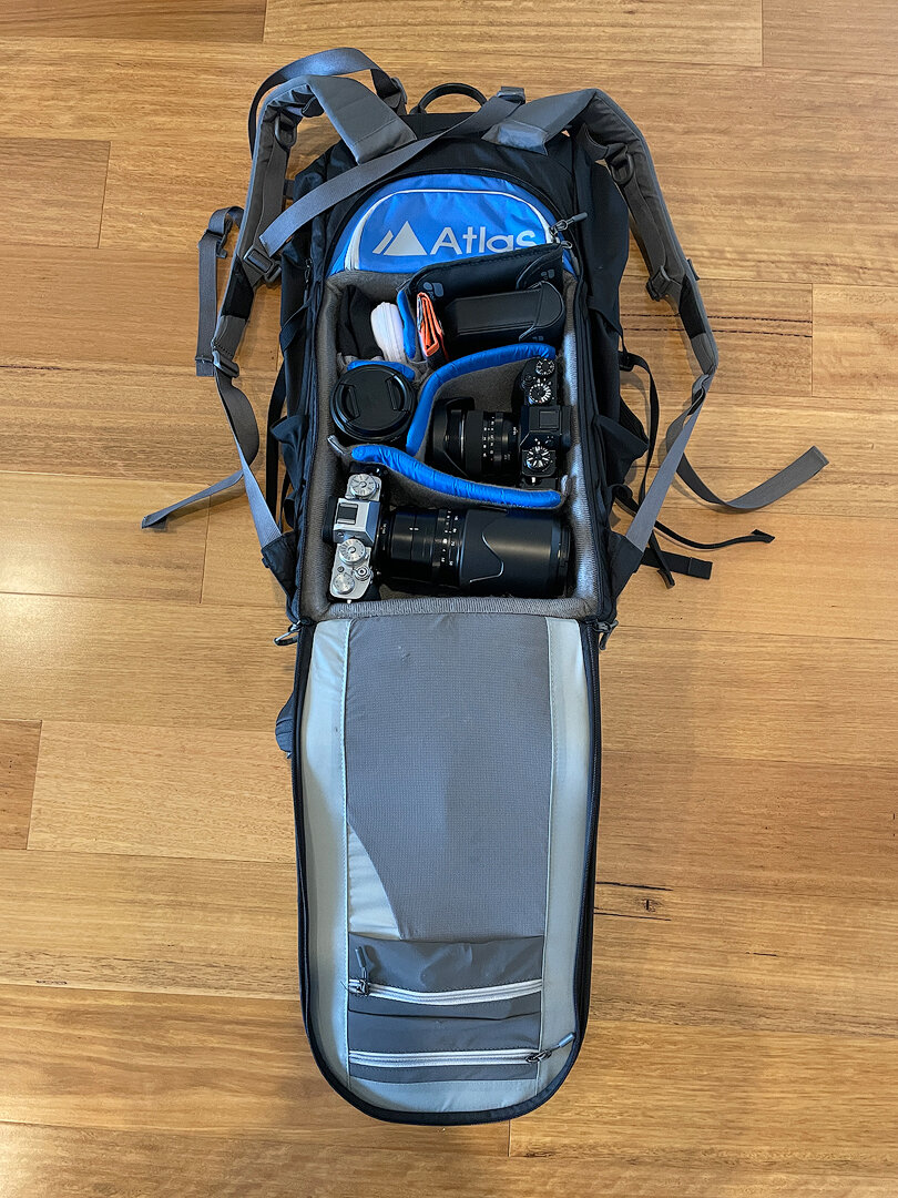 AtlasPacks Adventure Camera Backpack (Large, Black) LADV-BLACK