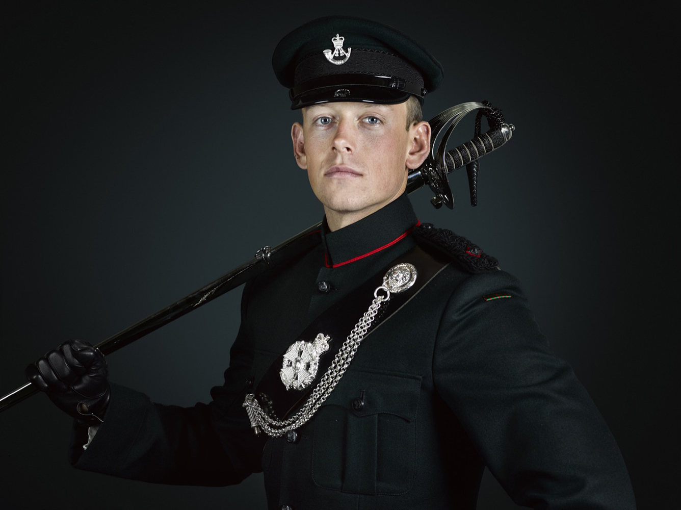 Lieutenant Baldwin 1st Battalion The Rifles (Rory Lewis Photographer 2018) Military Portrait Photographer (London)