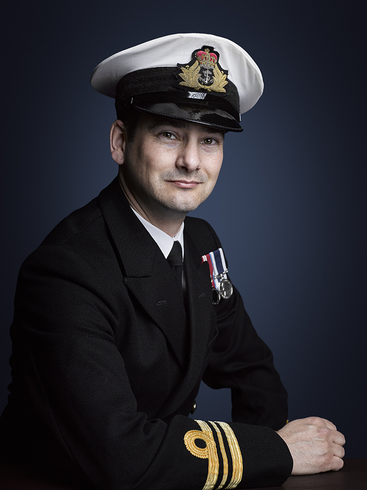 Lieutenant Commander Trewinnard-Boyle Portrait Sitting Military Portrait Photographer London Rory Lewis