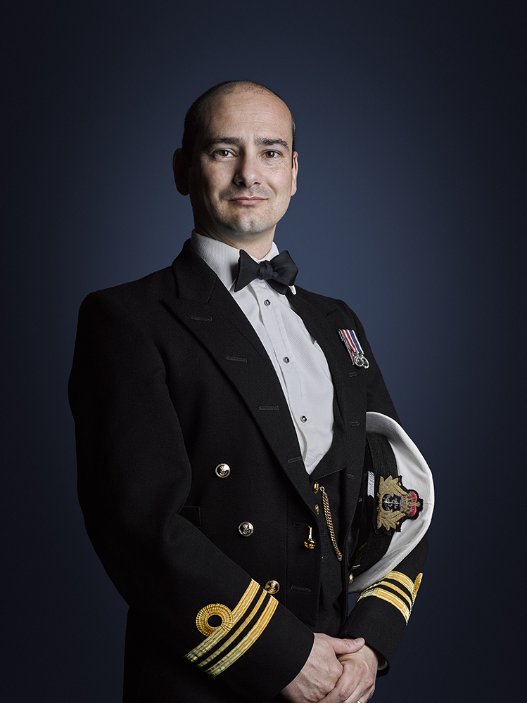 Lieutenant Commander Trewinnard-Boyle Portrait Sitting Military Portrait Photographer London Rory Lewis