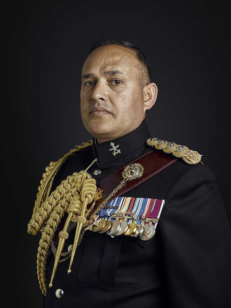 Captain Buddhi Bhandari MVO Portrait Sitting London Military Portrait Photographer Rory Lewis