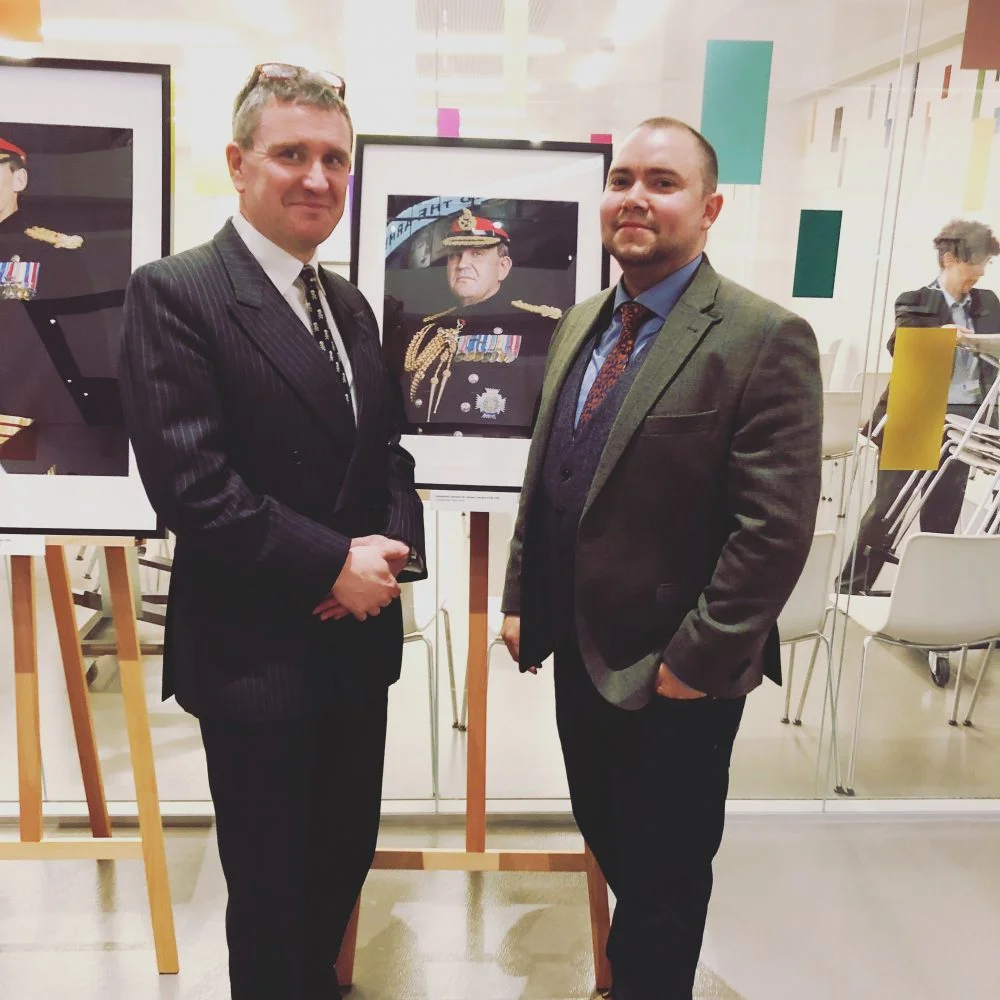 General Sir James Everard, KCB, CBE (Left), Rory Lewis Photographer (Right)
