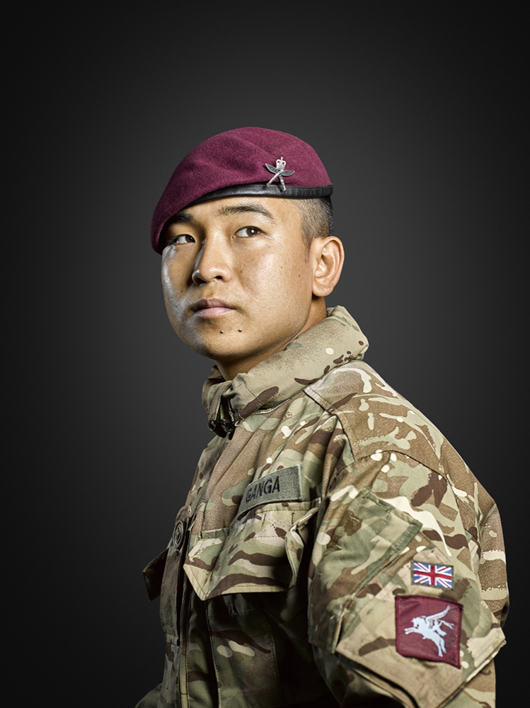 Rifleman Ganga Gurung 2nd Battalion Royal Gurkha Rifles Rory Lewis Military Portrait Photographer London