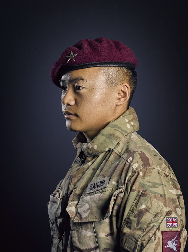 Rifleman Sanjib 2nd Battalion Royal Gurkha Rifles Rory Lewis Military Portrait Photographer London