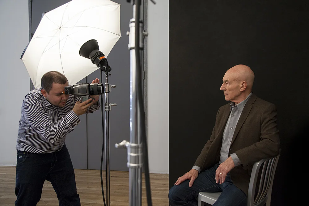 Rory Lewis Photographer (Sir Patrick Stewart Portrait Sitting)