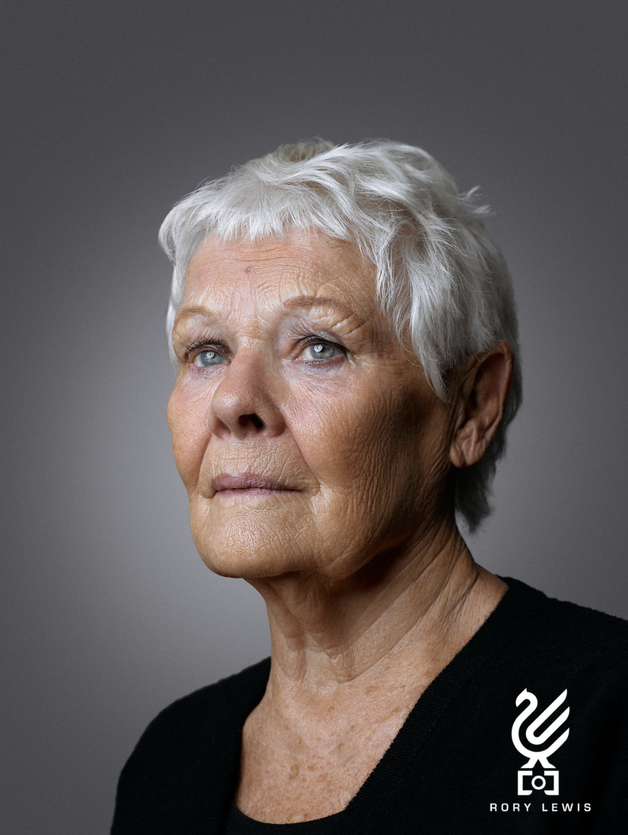 Dame Judi Dench Portrait Sitting 