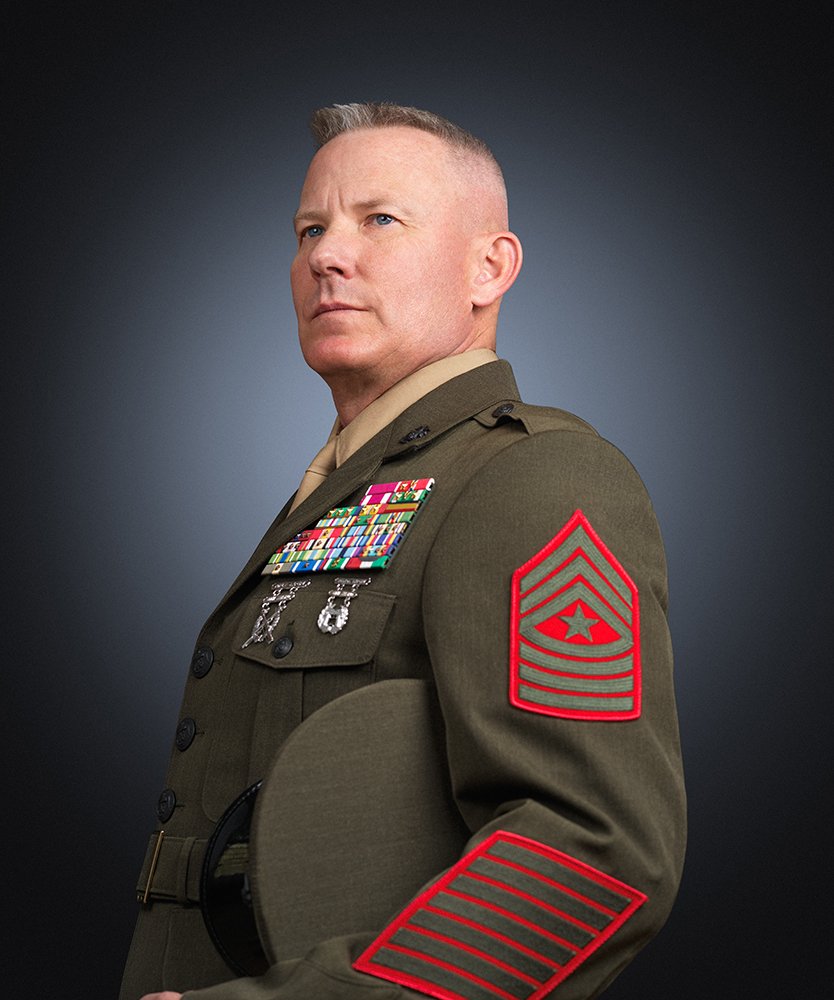 Sergeant Major. Sowers, U.S. Marine Corps Portrait Photoshoot Los Angeles