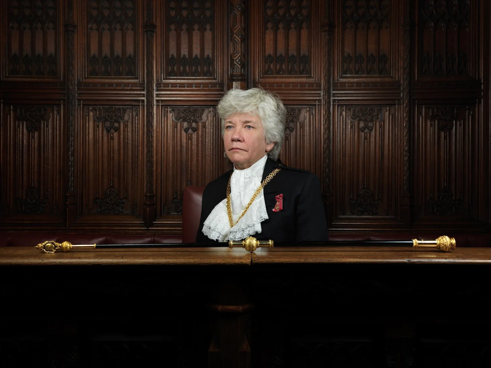 Black Rod Sarah Clarke OBE – Portrait Sitting