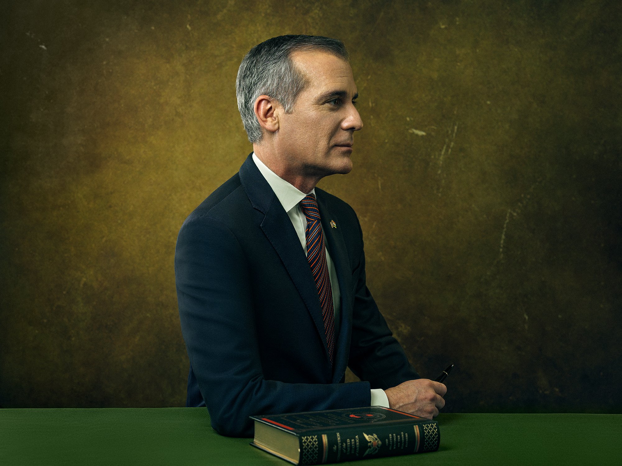 Eric Garcetti Portrait Sitting