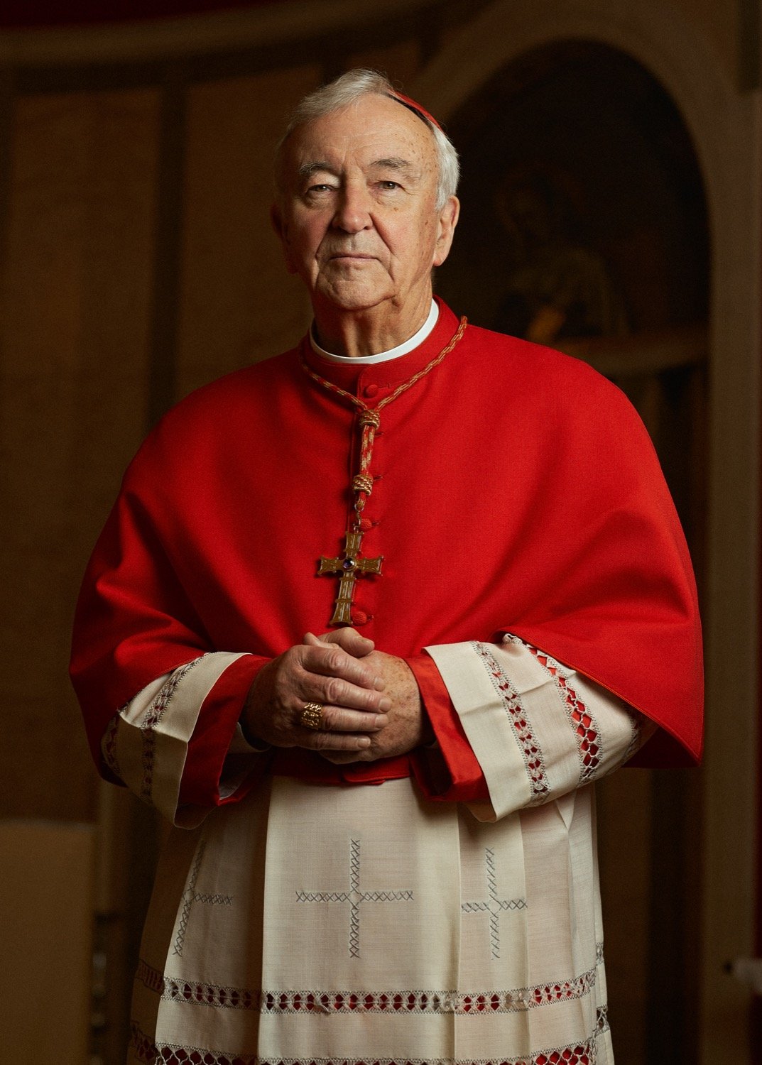 Cardinal Vincent Nichols Portrait Sitting Rory Lewis Photographer Los Angeles, London & New York 2022
