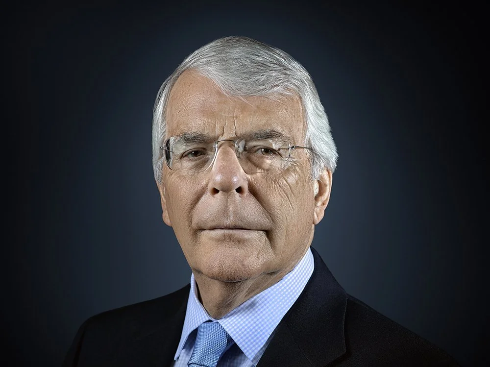 Sir John Major Portrait Sitting