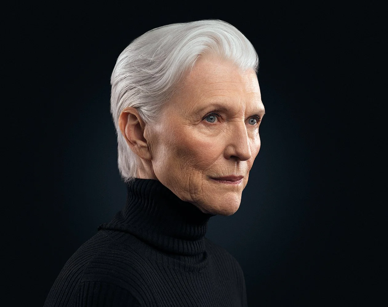 Maye Musk: An Icon of Elegance and Intellect, Captured in Timeless Portraiture