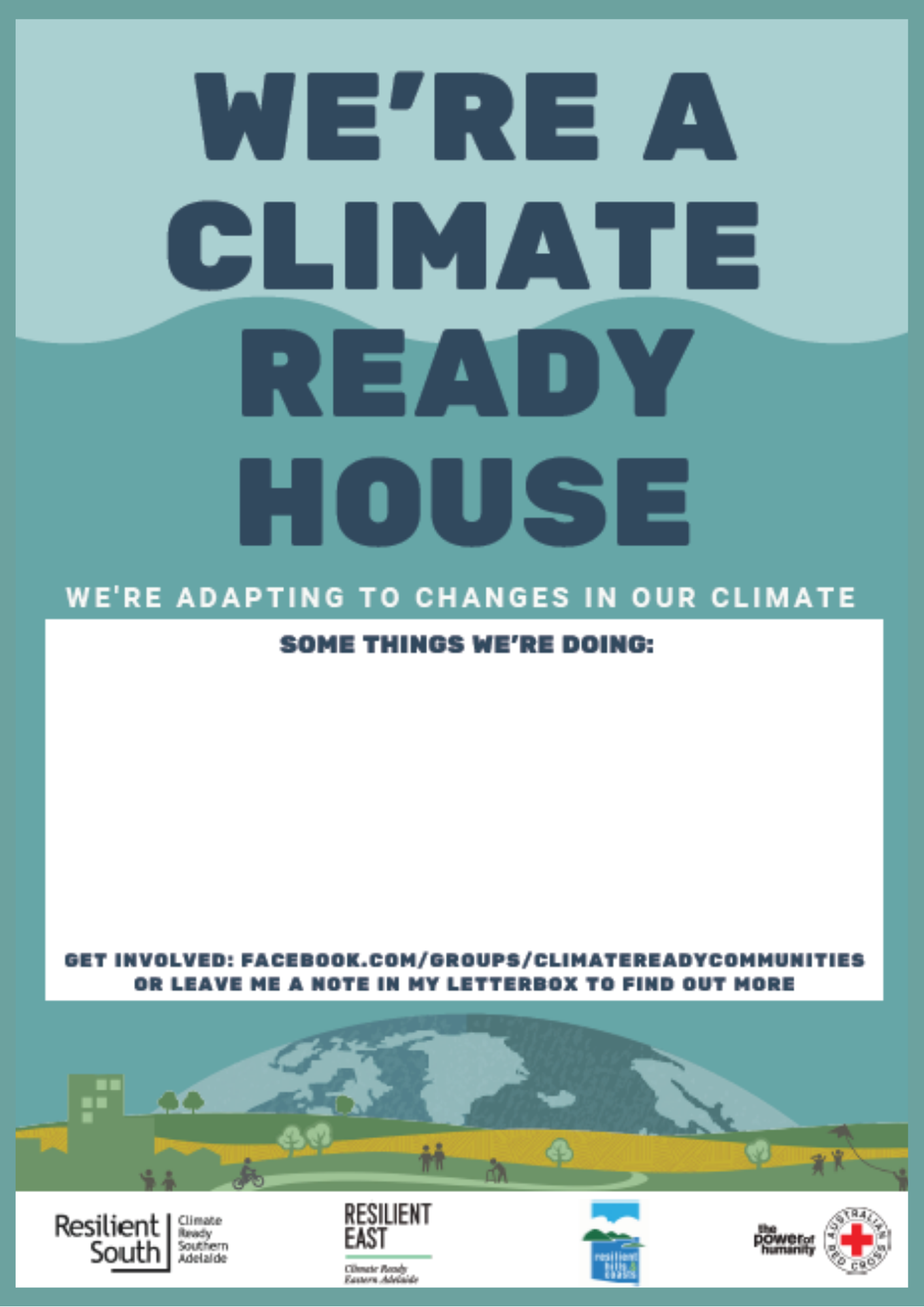 We're a Climate Ready House Poster