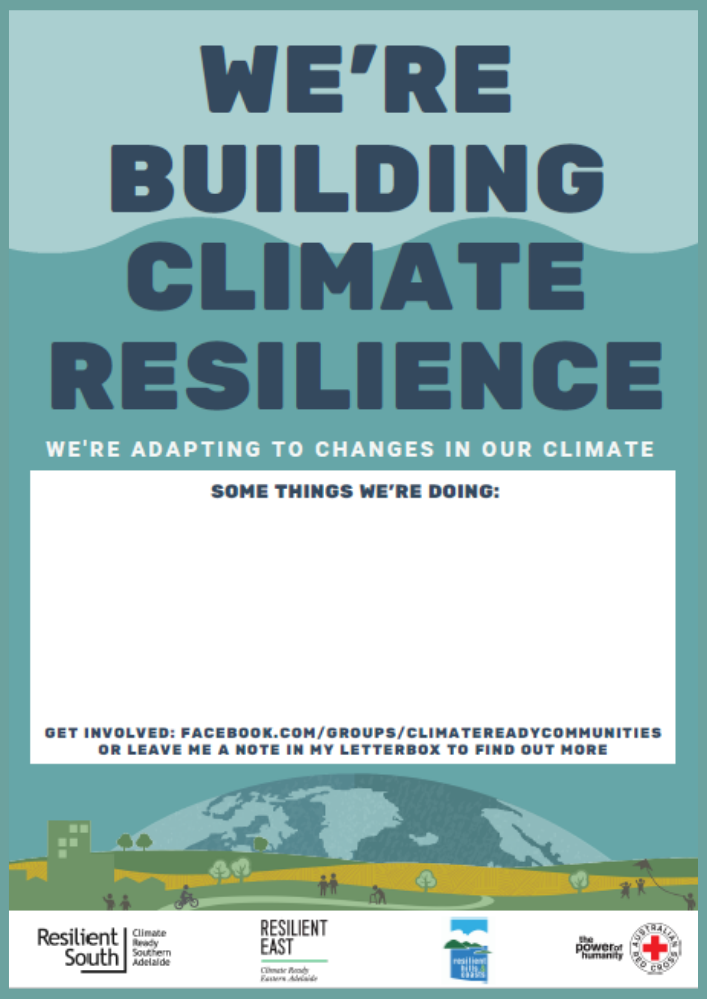 We're Building Climate Resilience Poster