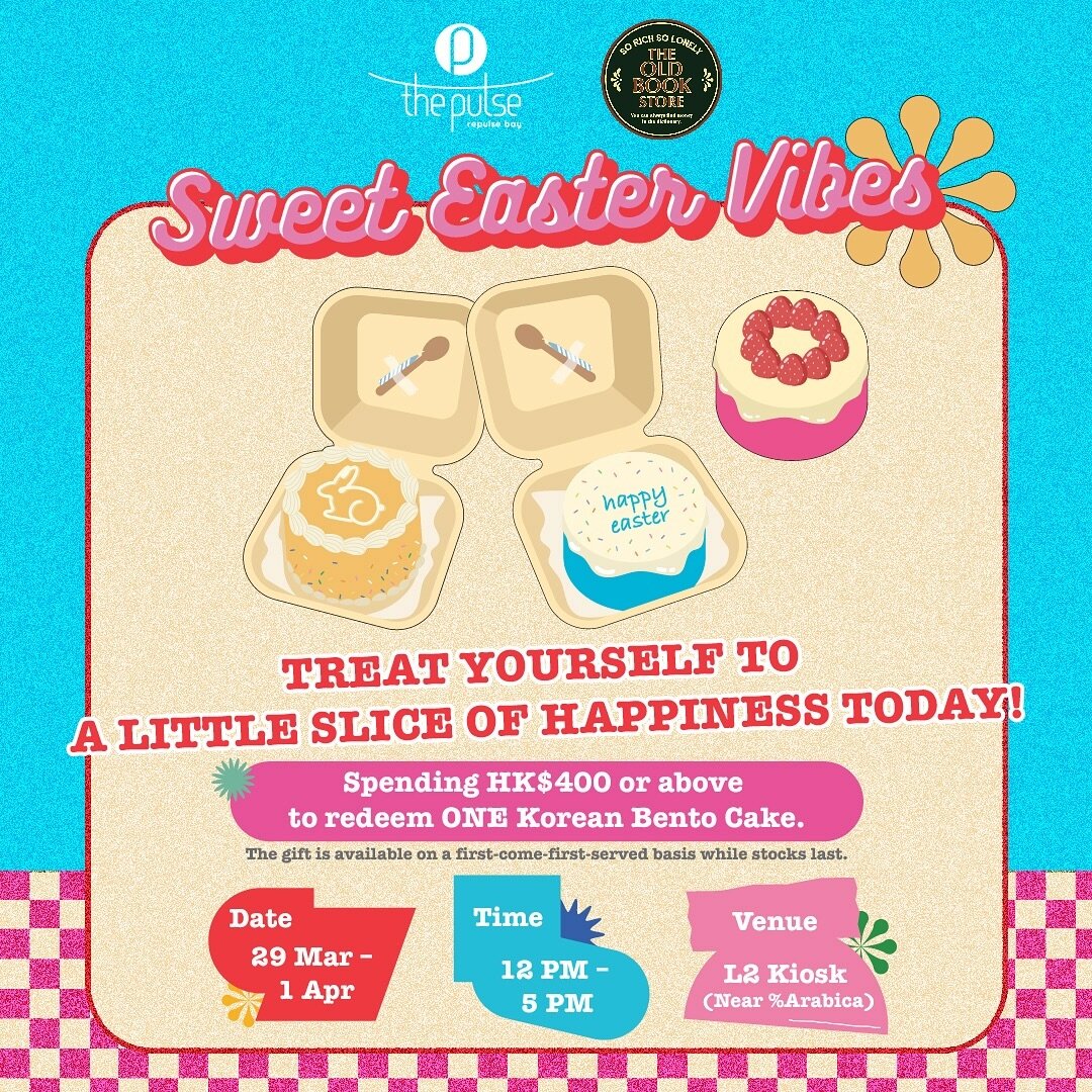 [Snap, Share, Savor 📸: Insta-Worthy Korean Bento Cake Awaits!]

Get ready for a sweet Easter treat! From 29 Mar to 1 Apr, we&rsquo;re whipping up limited complimentary special Korean Bento Cakes by @thesolonelyclub for our impulse members who spend 