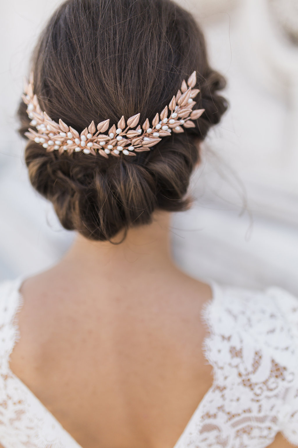 Wedding hair piece by bridal designer Kelly Spence 