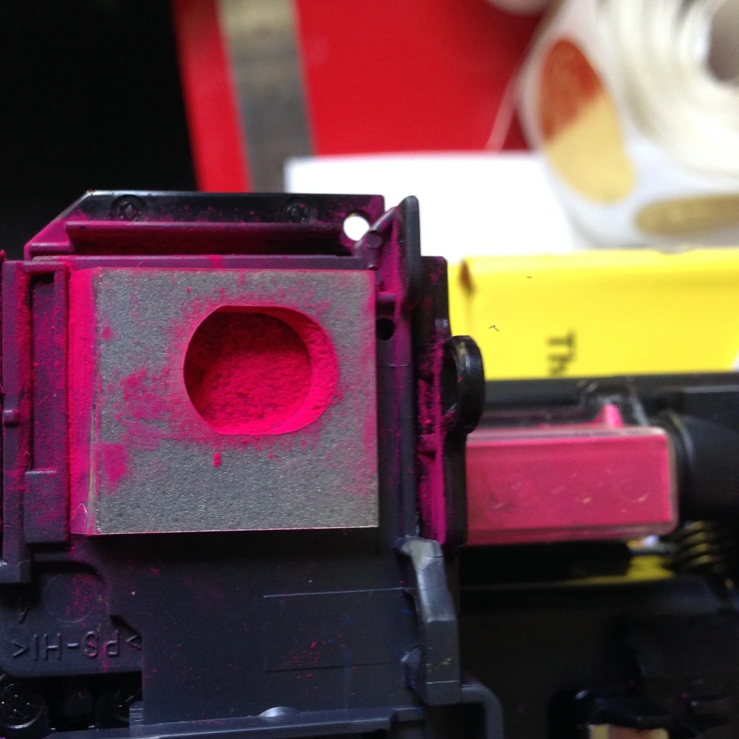 After yesterday's glumness I thought I would bring some colour to my feed. 

Years ago I had a project I called 'collecting colour' (I think my tumblr account was called that too) and the printer at work was a source of some of the best colour ever. 