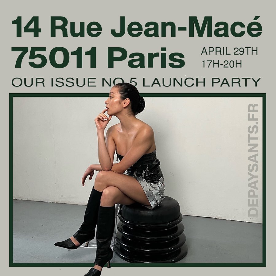 Patiently waiting for the release of Issue No. 5&hellip;

Come join us at 14 Rue Jean-Mac&eacute; 75011 Paris for the launch party! Everyone is invited, bring your friends and meet the artists featured in our magazine. 
.
.
.
.
.
#depaysants #issuela