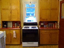Prior to the remodel, the space contained two freestanding cabinets and a wall-mount sink.