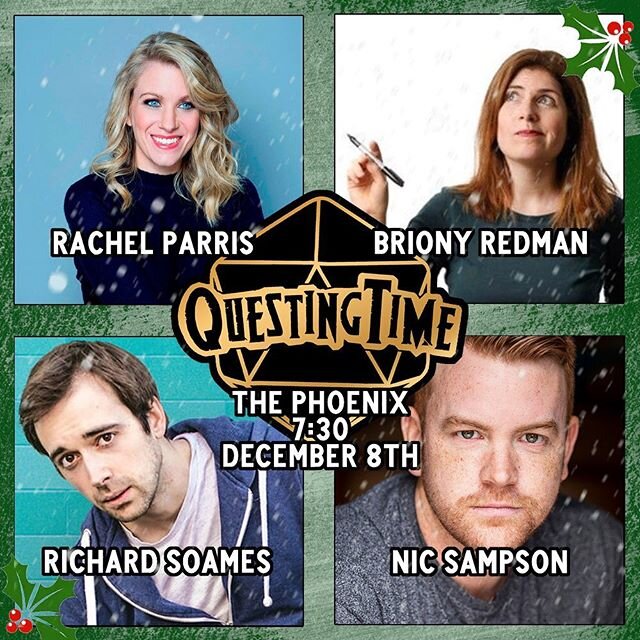 🎄&lsquo;Tis the season of YIPPIEE KI YAY MOTHERF🎅CKERS 🎲 come celebrate the chaos and carnage that only the holidays can offer with #QuestingTime: BUT CHRISTMAS! This Sunday 8th December.
.
.
Join your party of festive fortune-hunters #BrionyRedma