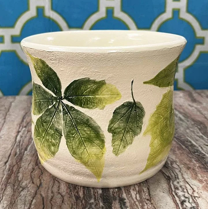 Pressed Leaf Planter Wheel Workshop, Sat. 10/3, 12-2pm