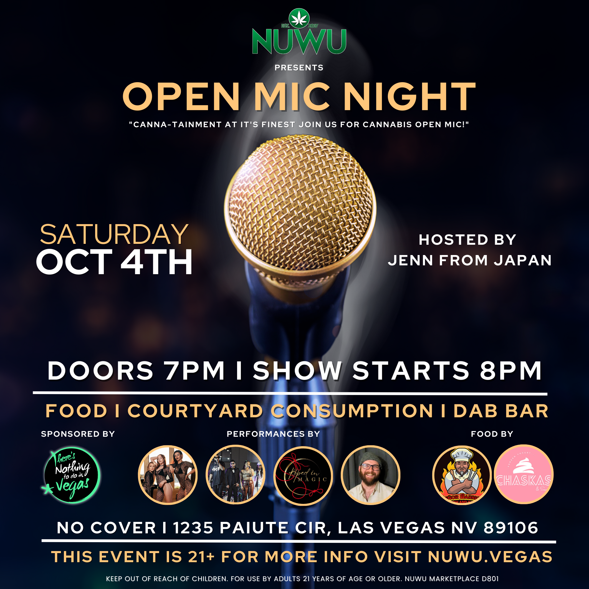 Open Mic Night Hosted by Jenn From Japan