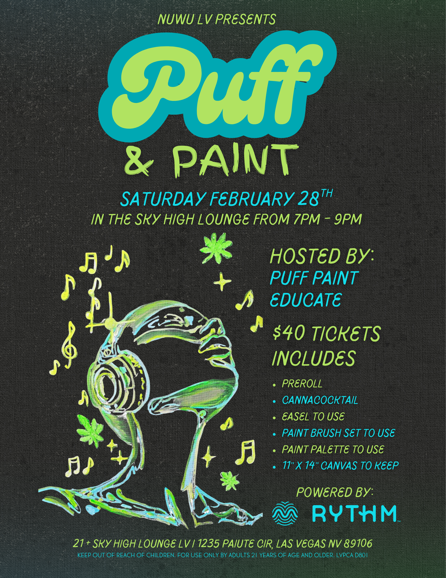 Puff &amp; Paint powered by Rhythm