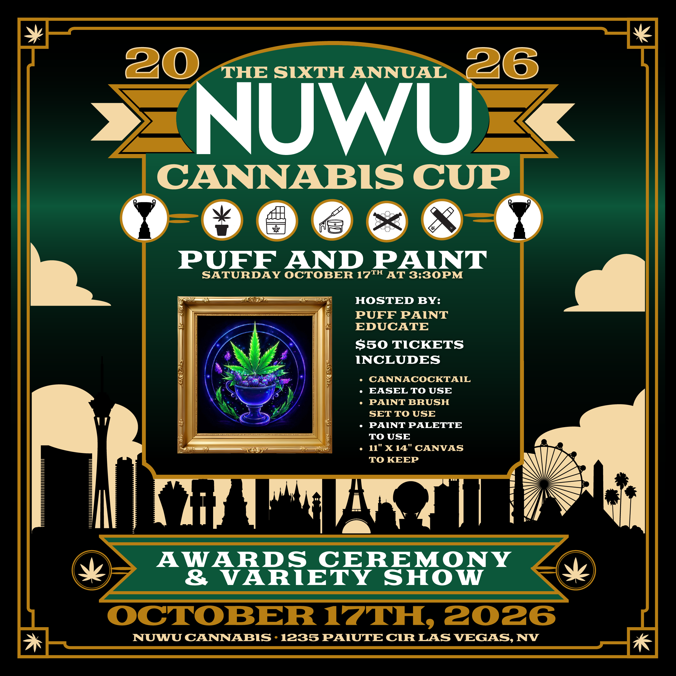 Puff Paint Educate Presents: NuWu Cup Puff &amp; Paint – Glow &amp; Black Light Edition