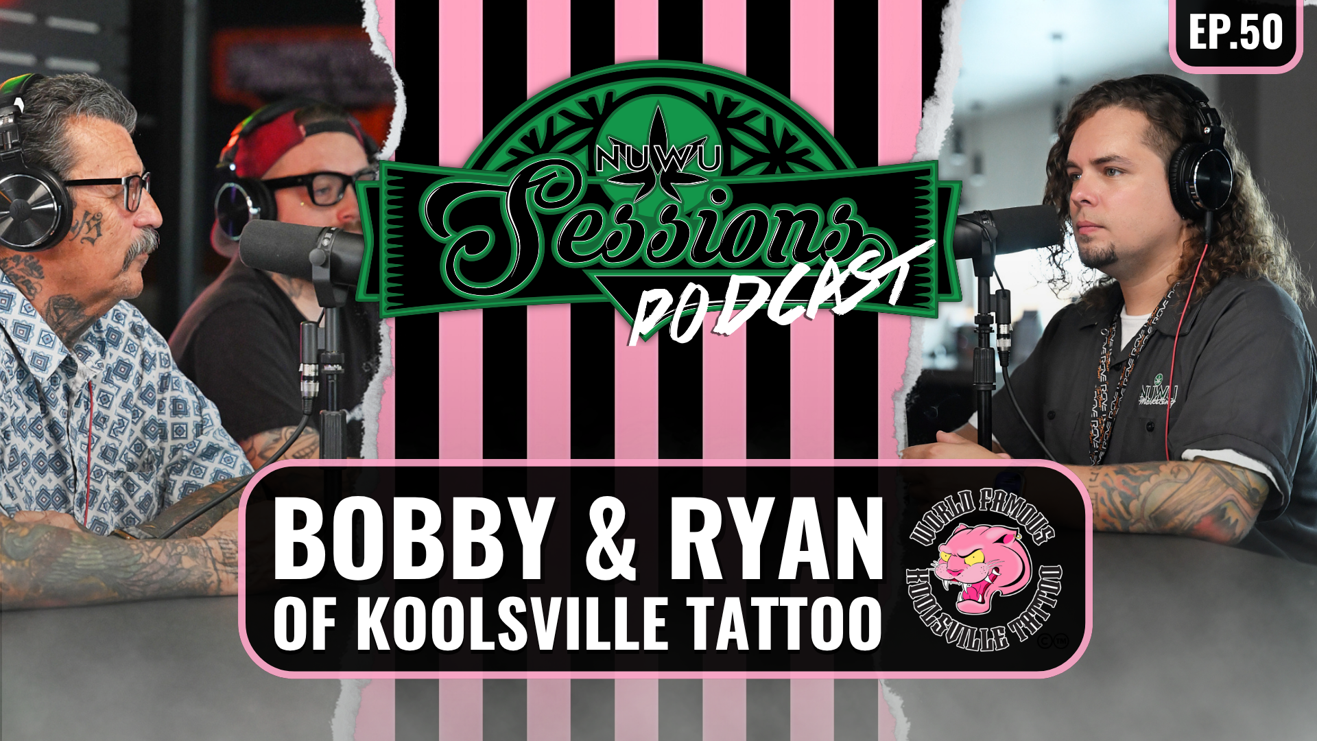 Bobby and Ryan of Koolsville Tattoo featured on Nuwu Sessions Episode 50 at Sky High Lounge in Las Vegas