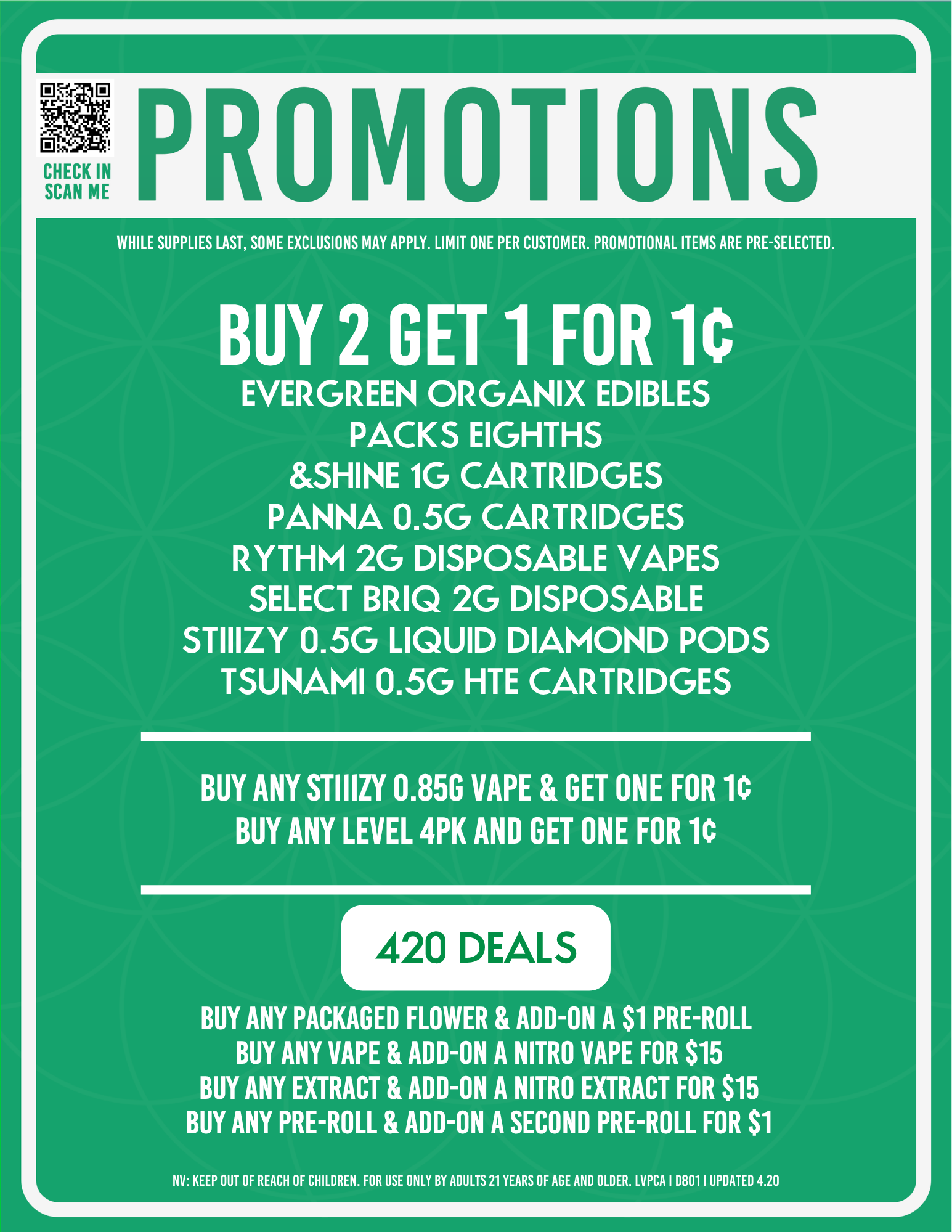 Main Specials  NuWu Cannabis
