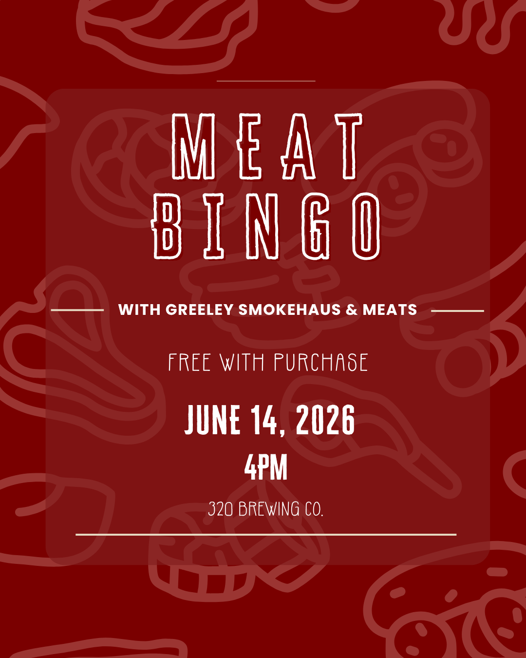 Meat BINGO with Greeley Smokehaus &amp; Meats  